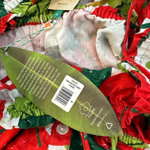 NWT FARM Rio Tomato Midi Dress - Picture 10 of 12